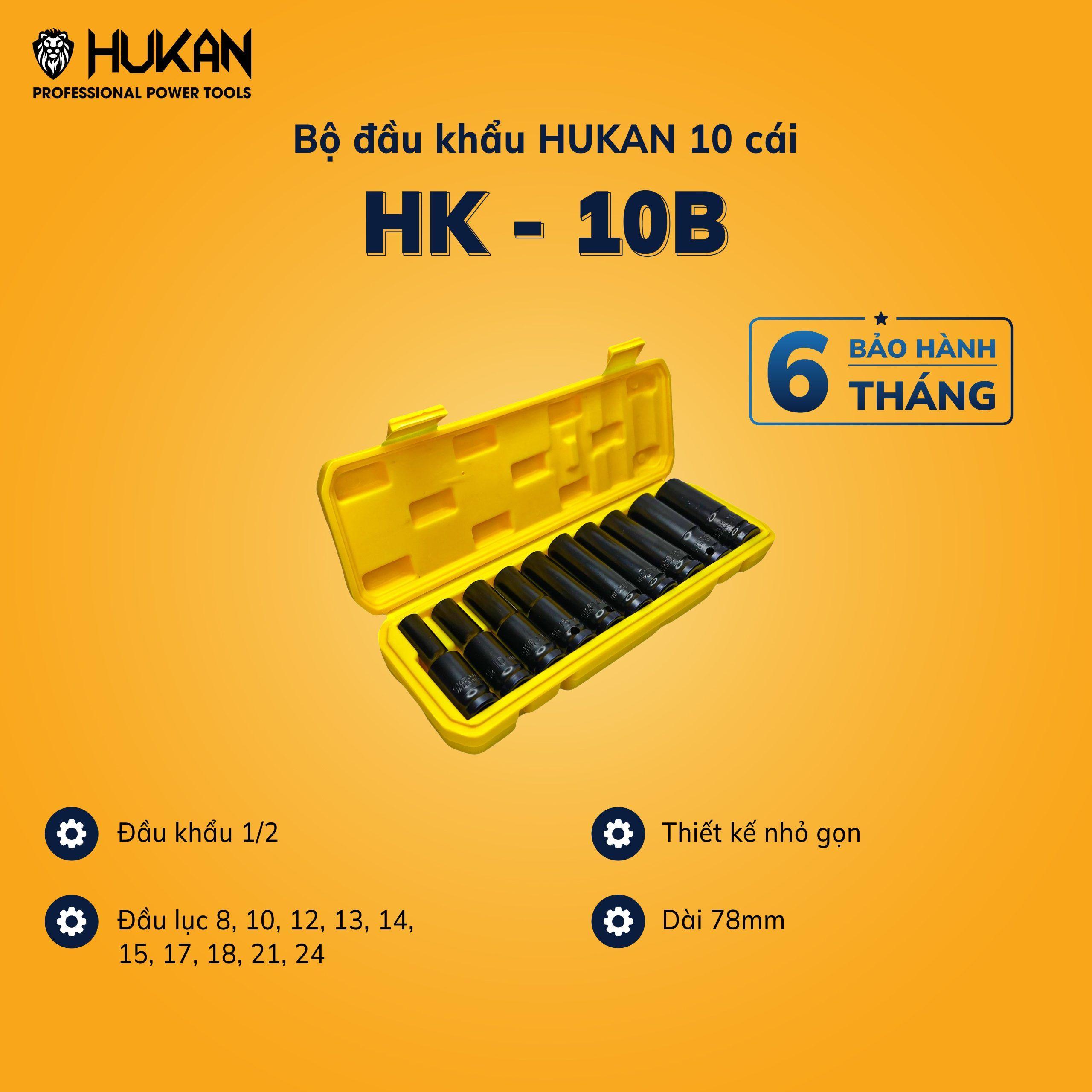 BỘ ĐẦU KHẨU 10 MÓN HK-10B HUKAN - HÀNG CHÍNH HÃNG