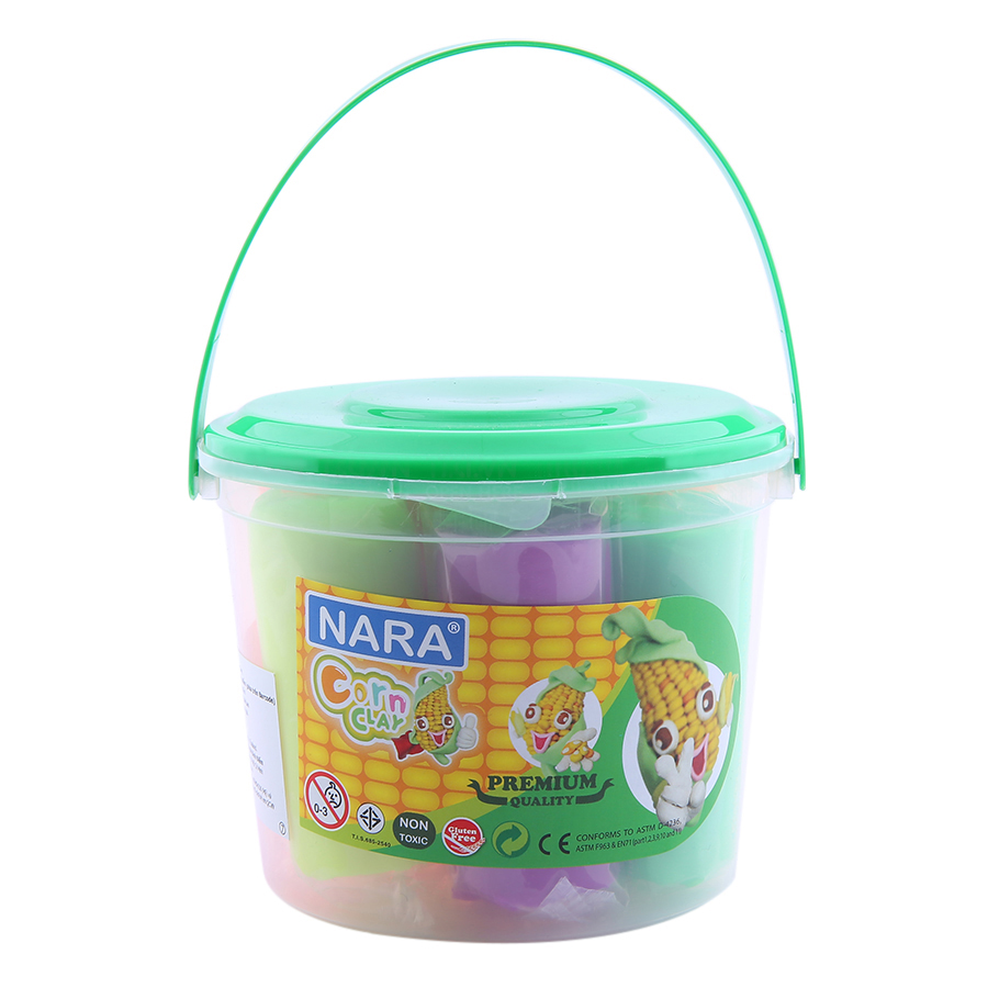 Đất Nặn Học Tập Bột Ngô 6 Màu (270g) + 4 Khuôn Kiddy Clay CC-270-6+4SM