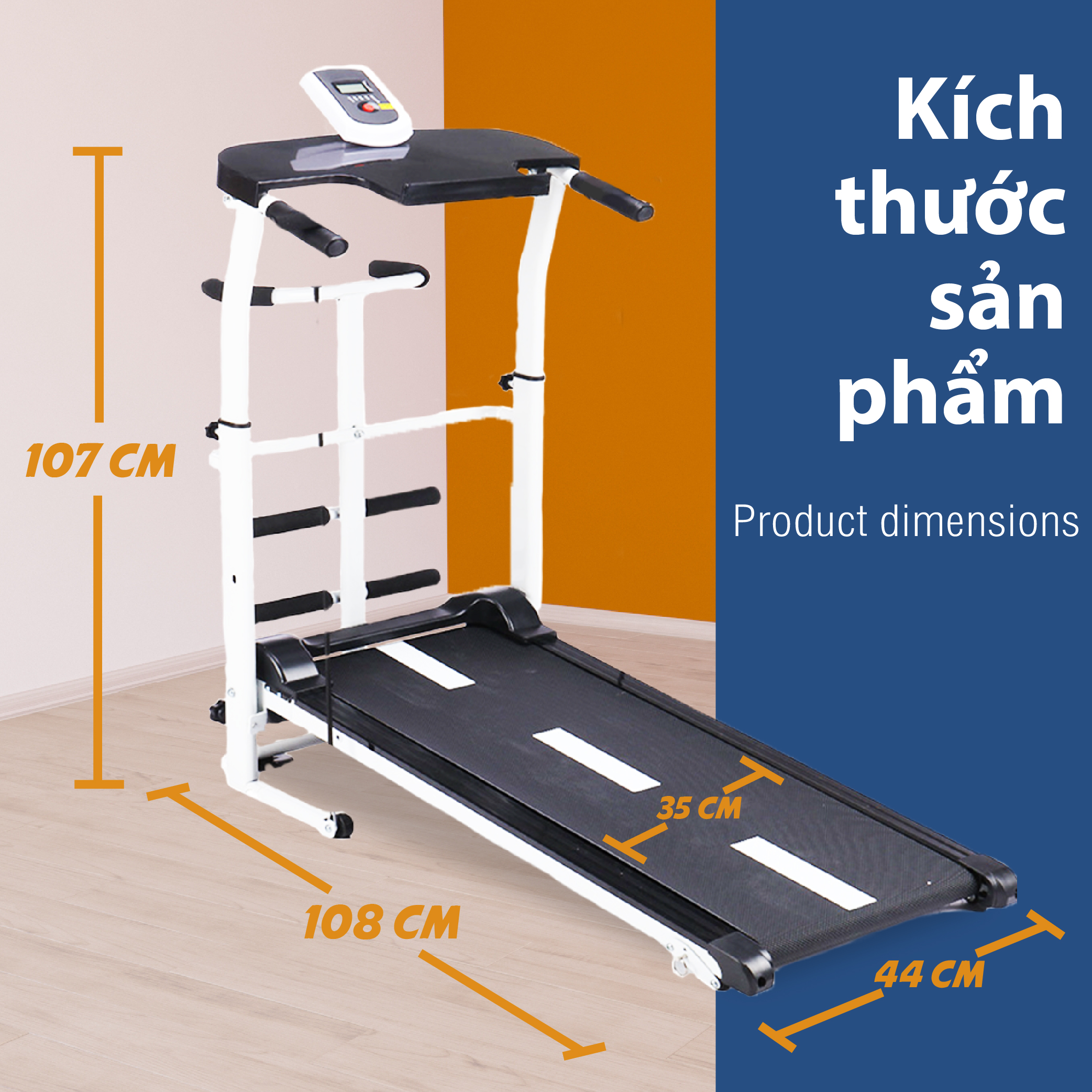 Máy chạy bộ cơ đa năng BG Treadmill SH306 5 in 1,Máy chạy bộ không điện SH305 thích hợp cho mọi lứa tuổi luyện tập (hàng nhập khẩu)