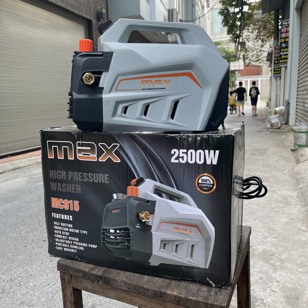 Máy Rửa Xe ABG MAX MC915 2500W Chỉnh Áp Lưu Lượng Lớn Áp Suất Cao Sử Dụng Trong Gia Đình Và Trong Công Nghiệp - Hàng Chính Hãng