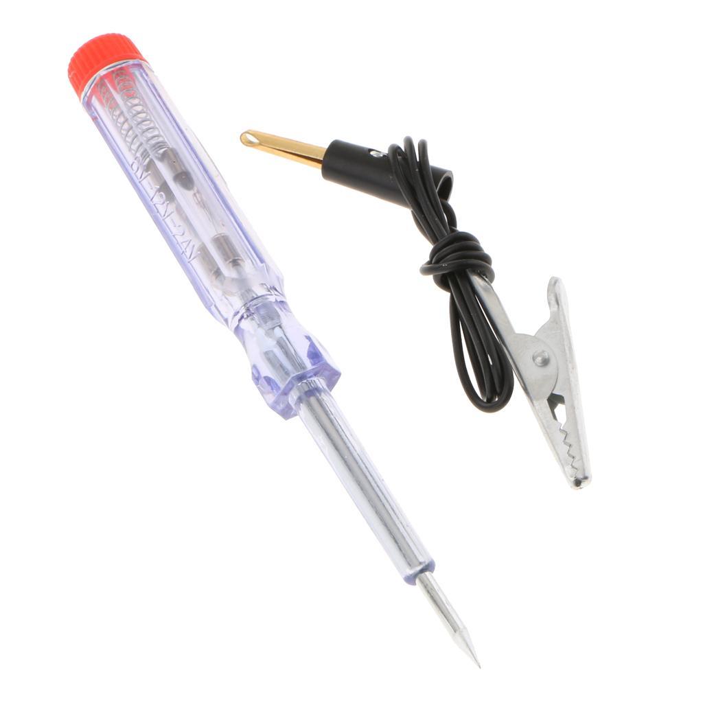 2X Car Voltage Circuit Tester Pen 6V 12V 24V Probe Test Auto Repair Tools