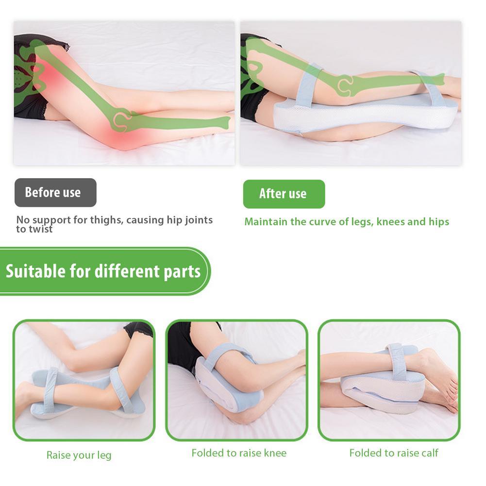 Đôi Trái Tim Mút Chân Gối Xốp Đầu Gối Gối Chân Gối Hỗ Trợ Với Dây Đeo Bên Đèn Ngủ