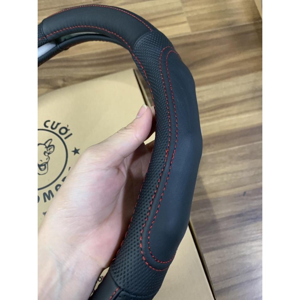 Dcut - Bọc vô lăng tay lái ô tô dcut một đầu size 38cm - Da Thật