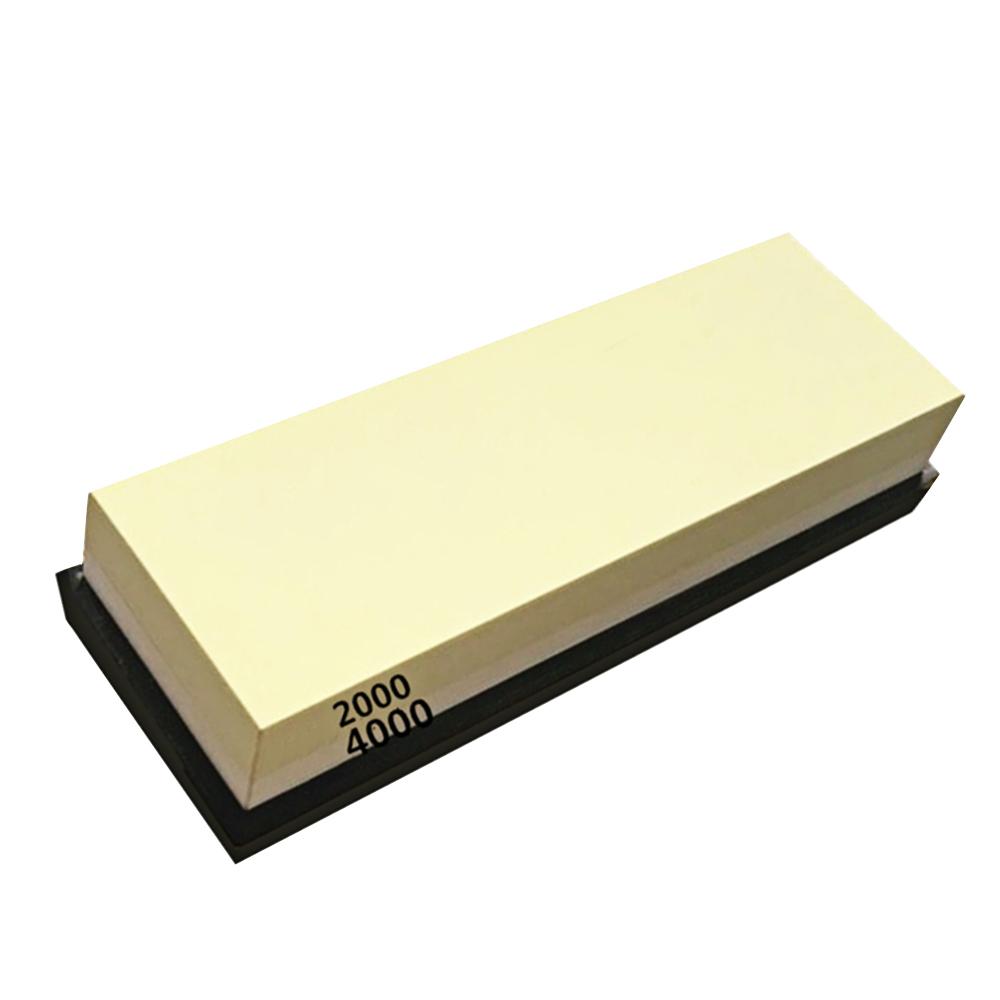 Đá mài dao kép 2000/4000, kết hợp thô và mịn,Được làm bằng corundum trắng chất lượng cao