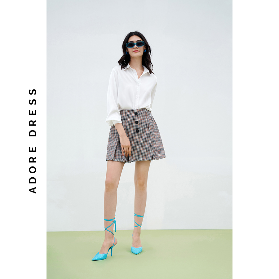 Quần skorts tuytsi đen và karo 313SK4001 ADORE DRESS