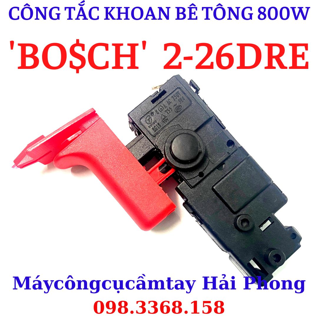Công tắc máy khoan dùng cho 'BO.S.CH' 3 chức năng , 'ZhongTai' , 'FEG'... 6A -100V/250V -50/60Hz
