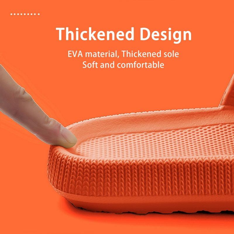 Nền tảng nền tảng phòng tắm Home Dép phụ nữ thời trang mềm mại Eva Slides Slides Sandals 2023 Dép xịt không trượt mùa hè Color: Orange-B Shoe Size: 36-37
