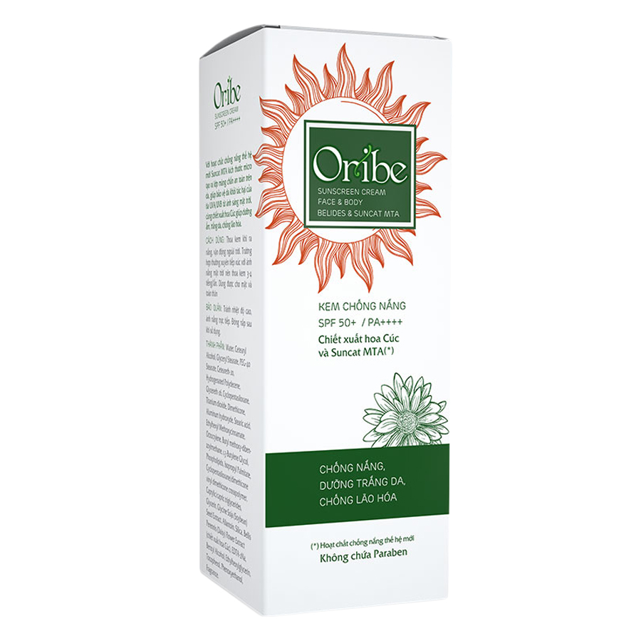 Kem Chống Nắng Vật Lý và Hoá Học, Dưỡng Ẩm, Dưỡng Trắng Da - Oribe Sunscreen Cream SPF50+ PA+++ - 30g