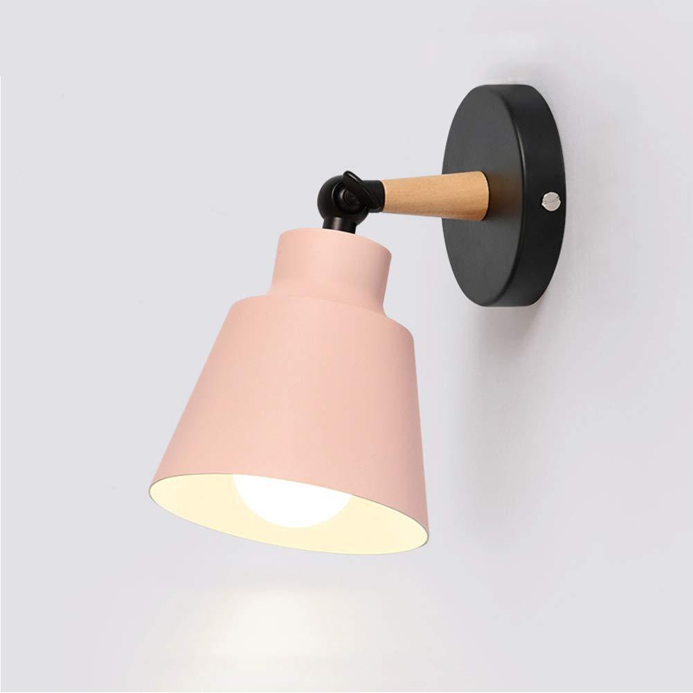 Phong Cách Mới Nhất Bắc Âu Gỗ Chắc Chắn Phòng Ngủ Đèn Tường Đơn Giản Macaron Nền Tường Phòng Khách Hành Lang Lối Đi Ban Công Đèn Ngủ