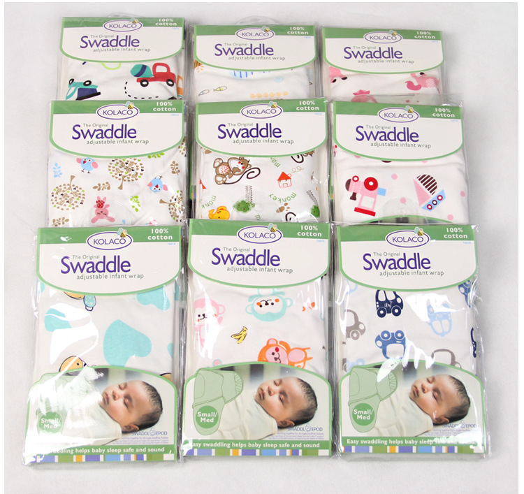 Ủ kén Swaddle 100% cotton xuân hè cho bé yêu