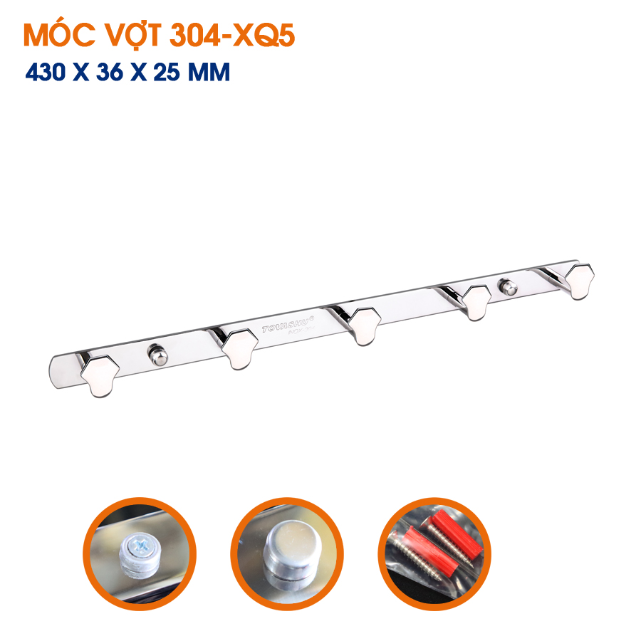 Móc hình vợt Inox 304 TOVASHU 304-XQ5