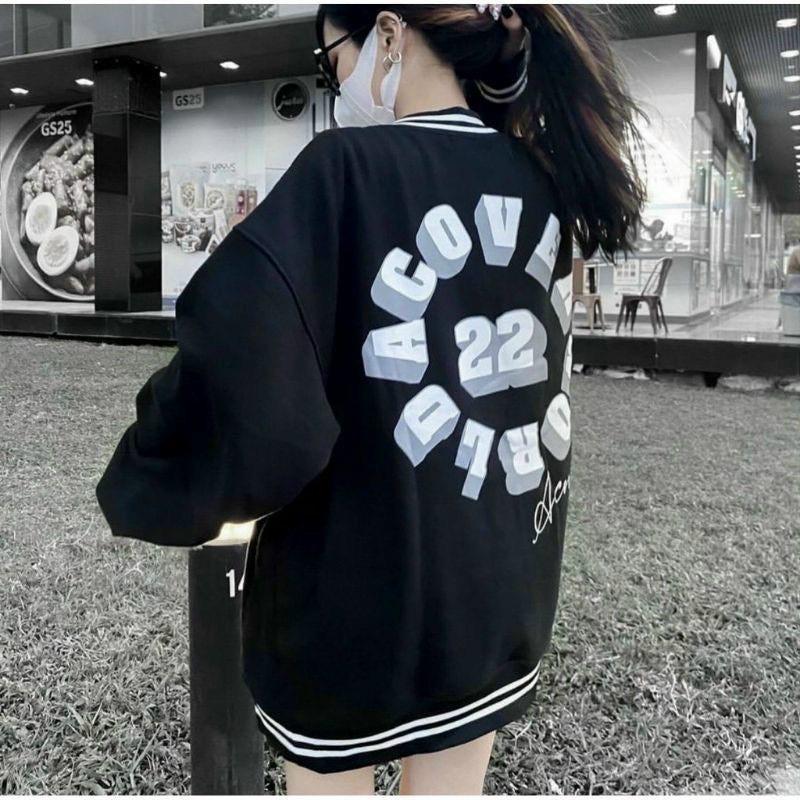 Áo khoác bomber nỉ ngoại form tờ y hình hottrend 2022 dành cho các bạn trẻ