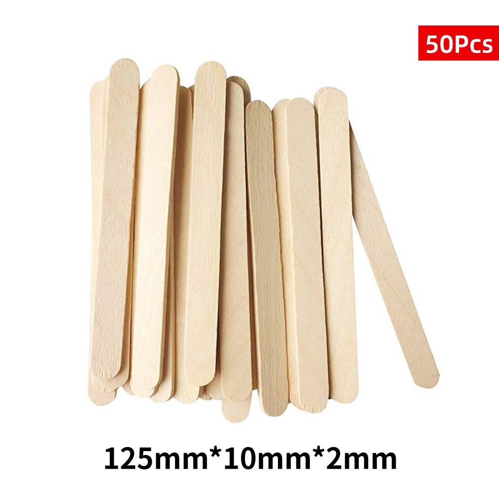 Set 50 que làm kem bằng gỗ tự nhiên an toàn