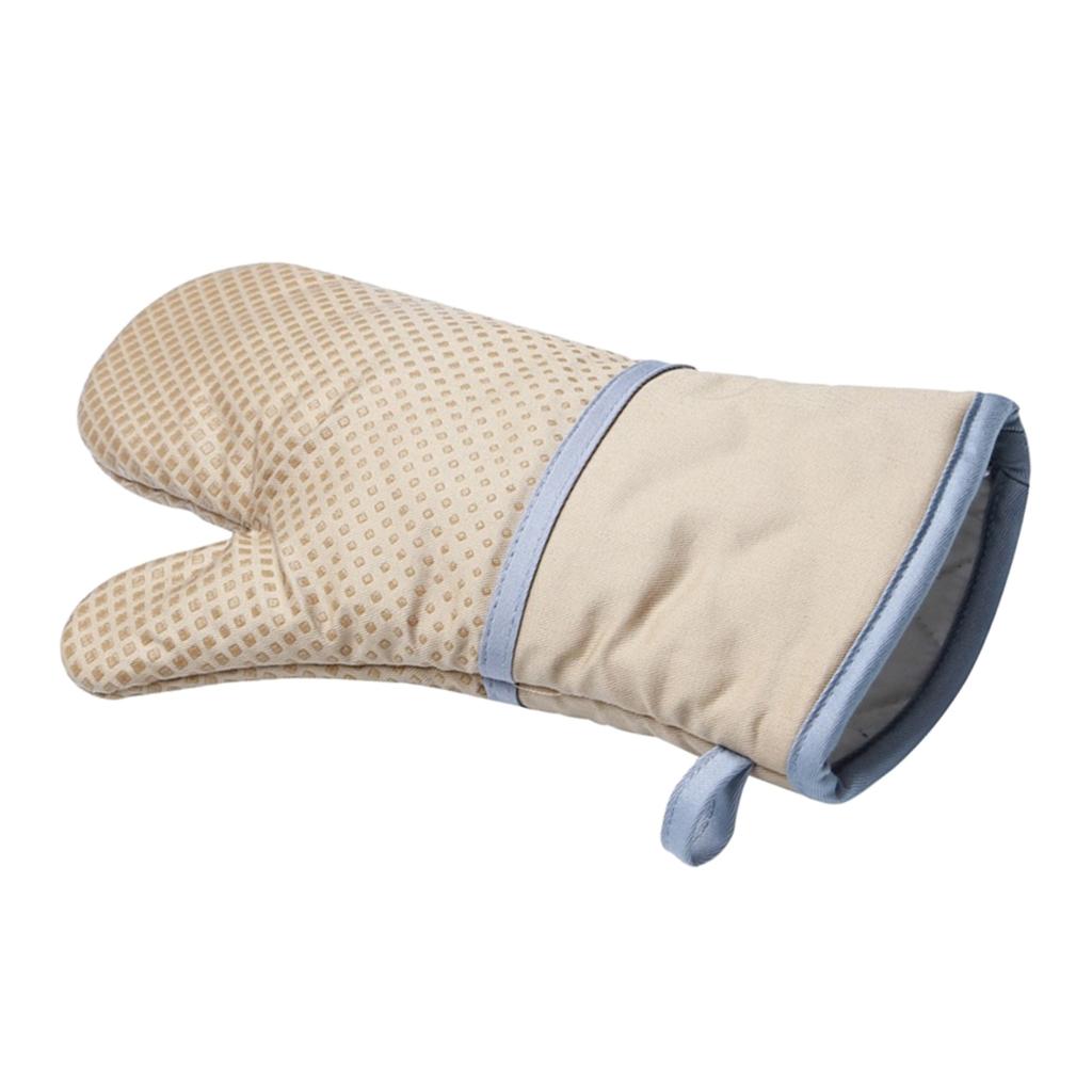 Silicone+Cotton Oven Mitts Heatproof Mitten Kitchen Baking Oven Gloves