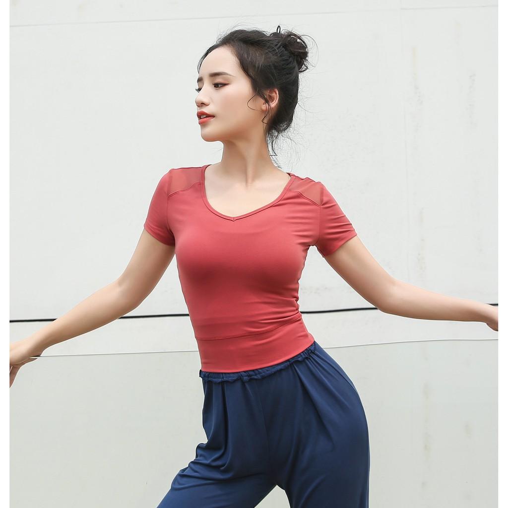 ÁO TẬP CROPTOP không mút -yoga - zumba- gym - áo có mút -Thun Spandex cao cấp - quảng châu loại 1