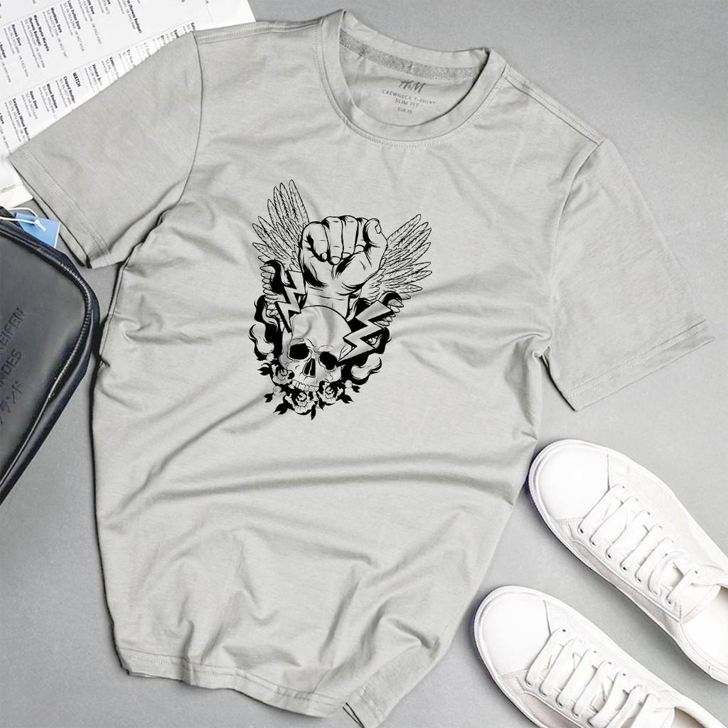 Áo phông nam độc lạ cá tính phong cách unisex màu xám