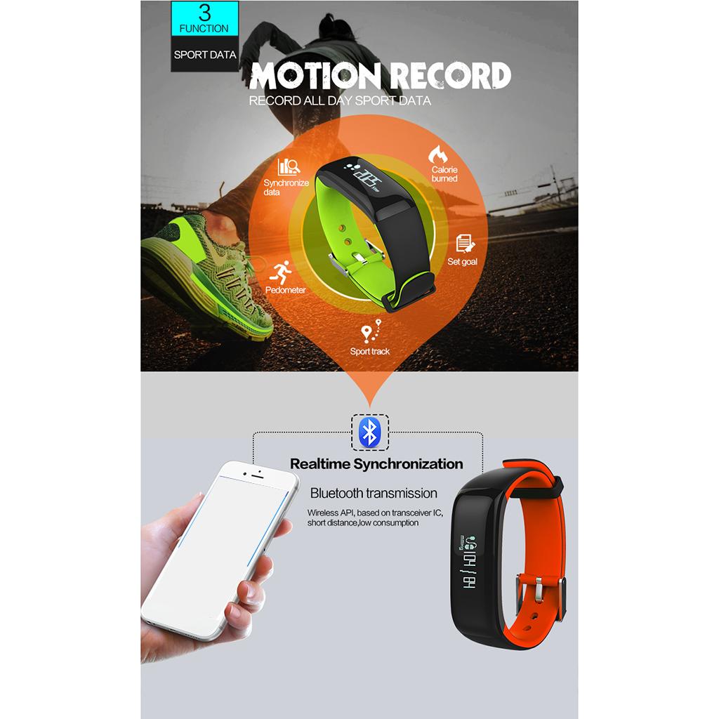 P1 SmartWatch Sweatproof Smart Watch Bracelet for Android HTC Sony Samsung Google Pixel /Pixel and iPhone 5 5S 6 6 Plus 7 Smartphones