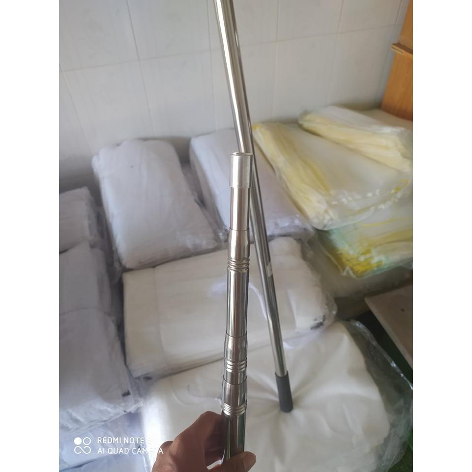 VỢT HÁI TRÁI CÂY CÓ CÁN INOX DÀI 4m