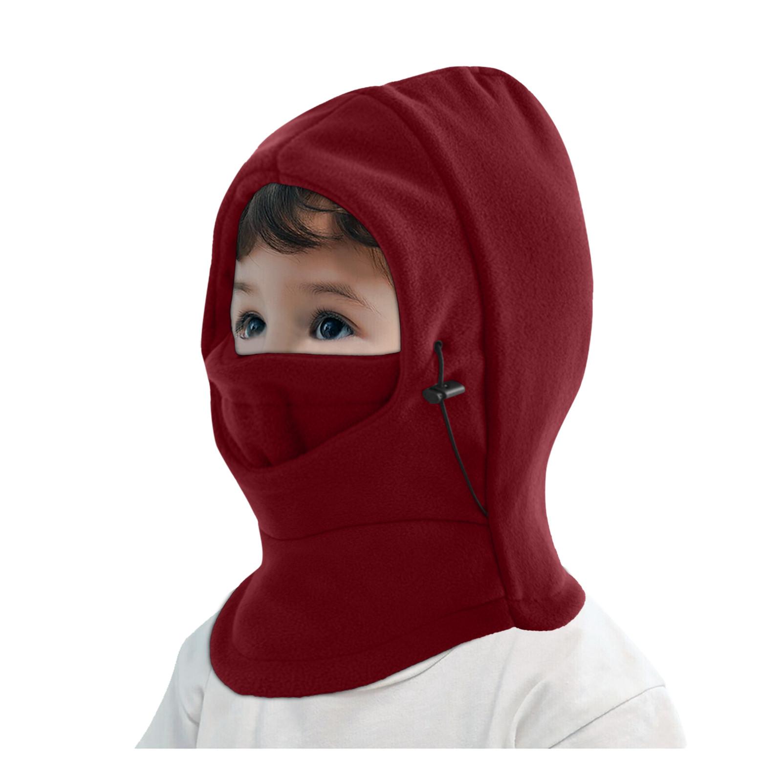 Mùa Đông Ấm Áp Trẻ Em Balaclavas Mũ Chống Gió Trượt Tuyết Đi Xe Đạp Mặt Nạ Mũ Mặt Mũ Trẻ Em Bò Mũ Trẻ Em