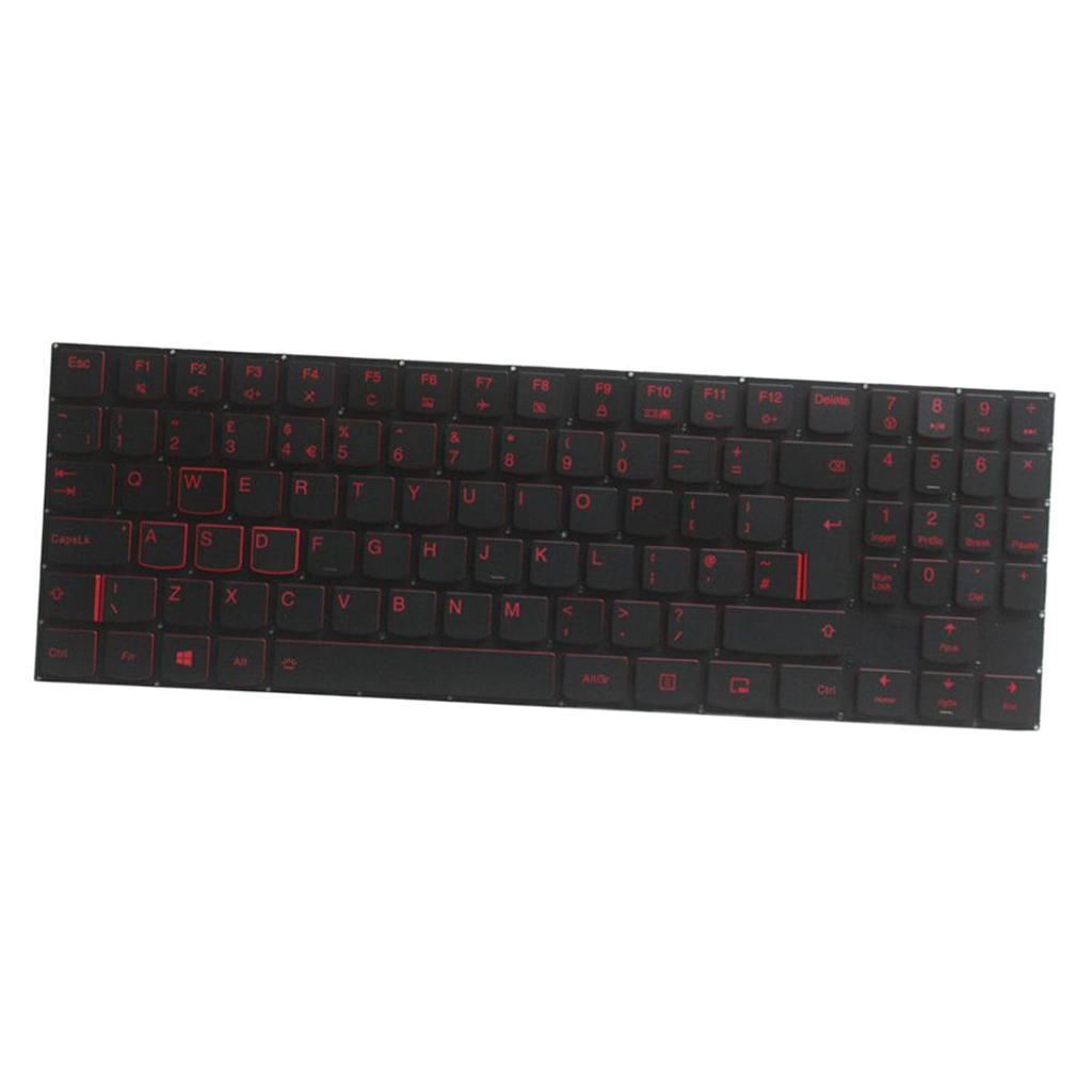 Laptop UK Layout Keyboard Red Backlit Fits For Y520