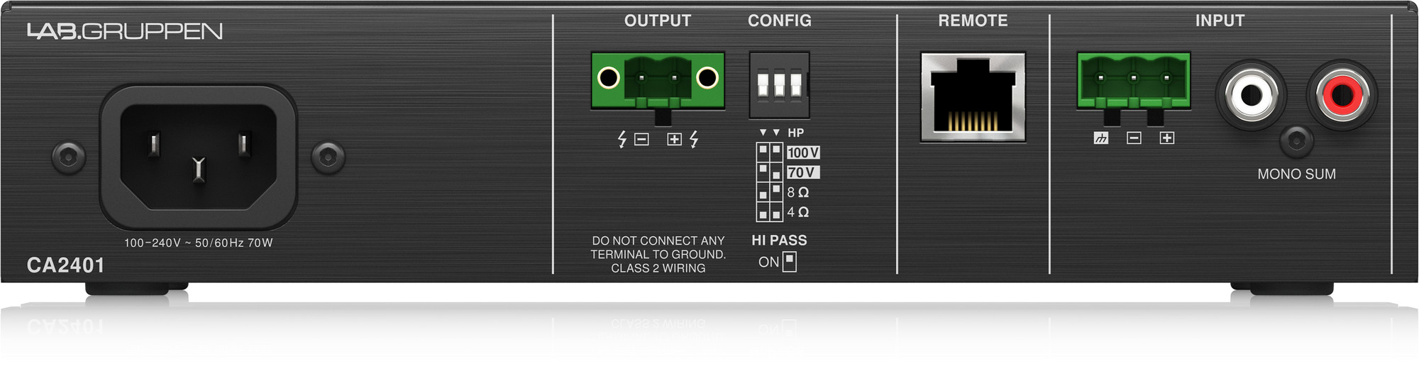 Lab Gruppen CA2401 240W Commercial Install Amplifier- Hàng Chính Hãng