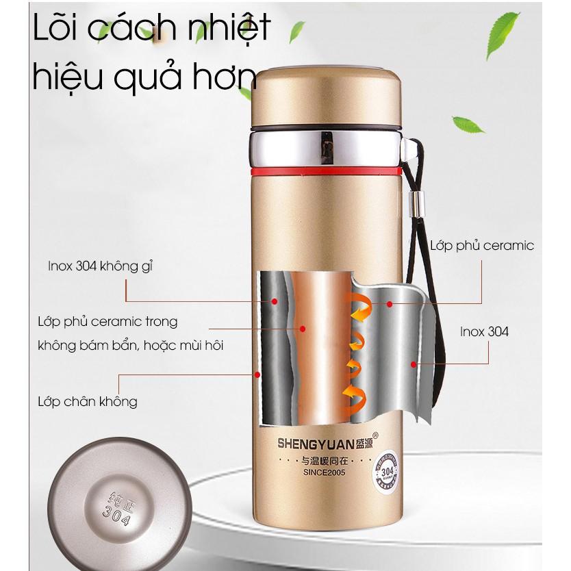 Bình Giữ Nhiệt Nóng, Lạnh Inox 1000ml 2 Lớp, Có Tấm Lọc, Giữ Nhiệt Lên Đến 8 Tiếng -N2