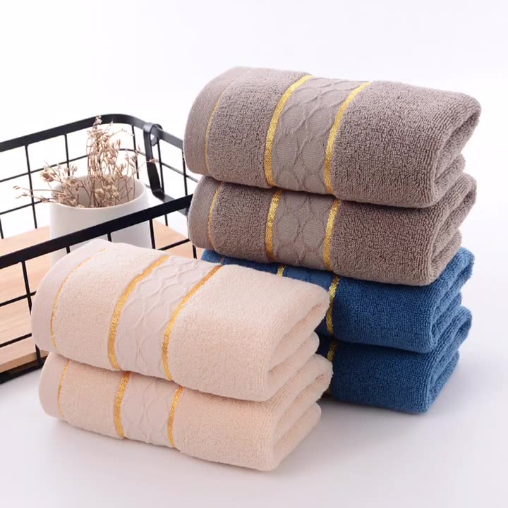 Khăn Mặt Khăn Tắm 34x75cm Cotton Cao Cấp Êm Mềm Thấm Hút Nước Nhanh Khô