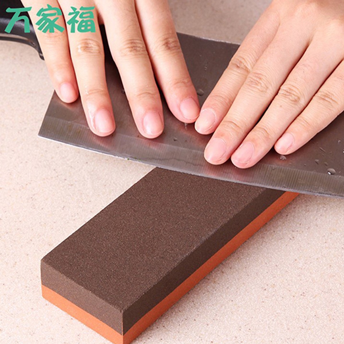 Đá mài dao kéo mài thô mài tinh NĐNB13058 + Tặng gói hồng trà sữa Maccaca siêu ngon
