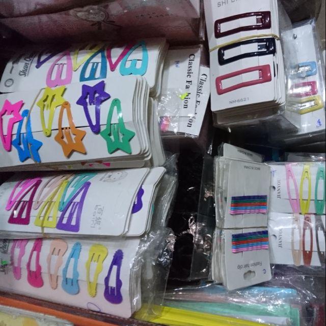 Set kẹp tóc, cặp tách màu, ghim mái màu