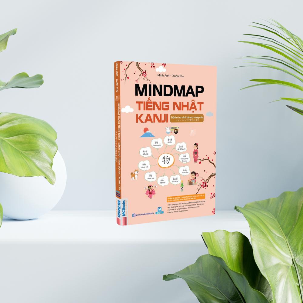 Sách - Mindmap Kanji Tiếng Nhật Dành Cho Trình Độ Sơ, Trung Cấp