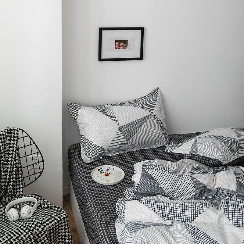 - Bộ chăn ga cao cấp Cotton Korea Nhập Khẩu mềm mịn - KÈM VỎ ÔM