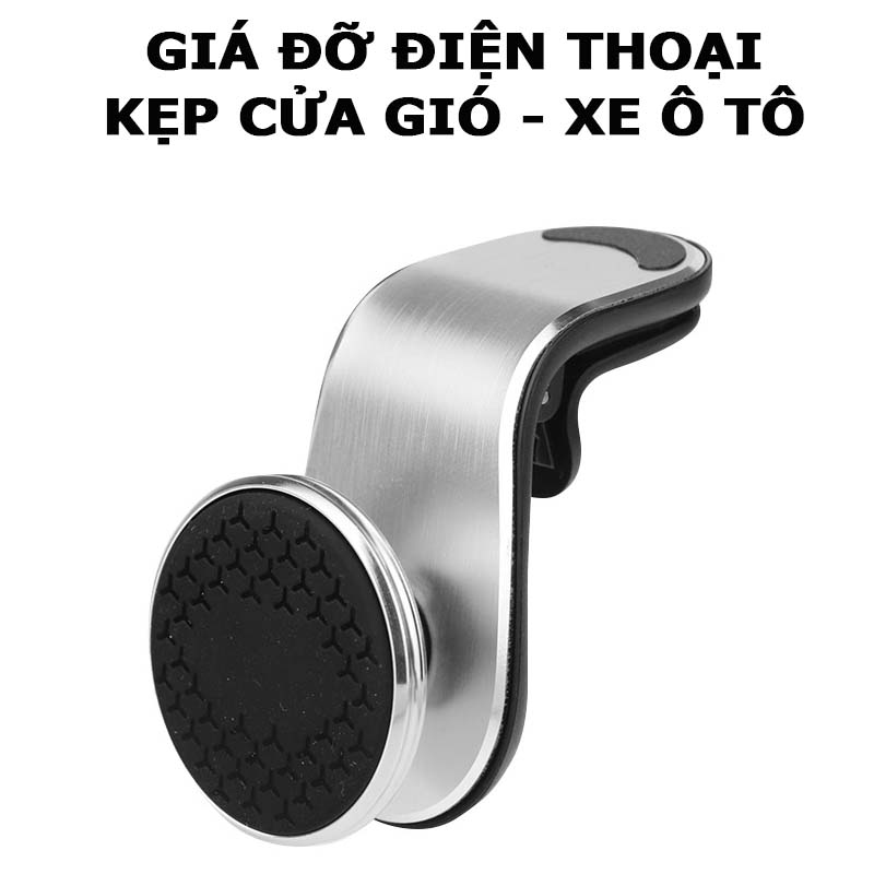 Giá Đỡ Điện Thoại Kẹp Khe Gió Điều Hòa Xe Ô Tô; Công Nghệ Từ Tính Chắc Chắn - Hàng Nhập Khẩu