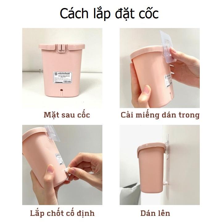 Cốc Nhựa Dán Tường Để Bàn Chải - Kem Đánh Răng Dành Cho Bé, Sản Phẩm Tiện Dụng Trong Nhà Tắm. TakyHome 4062