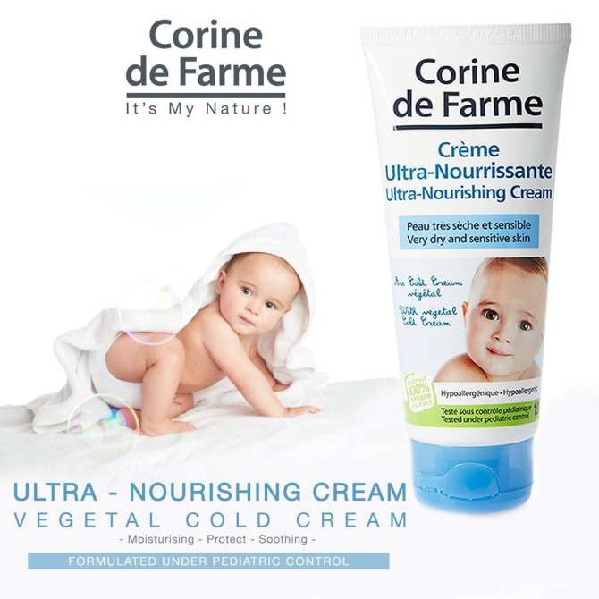 Kem Dưỡng Ẩm Làm Mềm Dịu Da Cho Bé Corine de Farme Ultra-Nourishing Cream 100ml