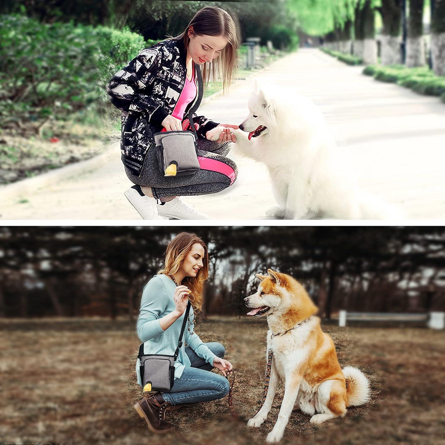 Túi túi đối xử với chó với đóng cửa từ tính, túi huấn luyện chó dễ dàng mang đồ chơi thú cưng