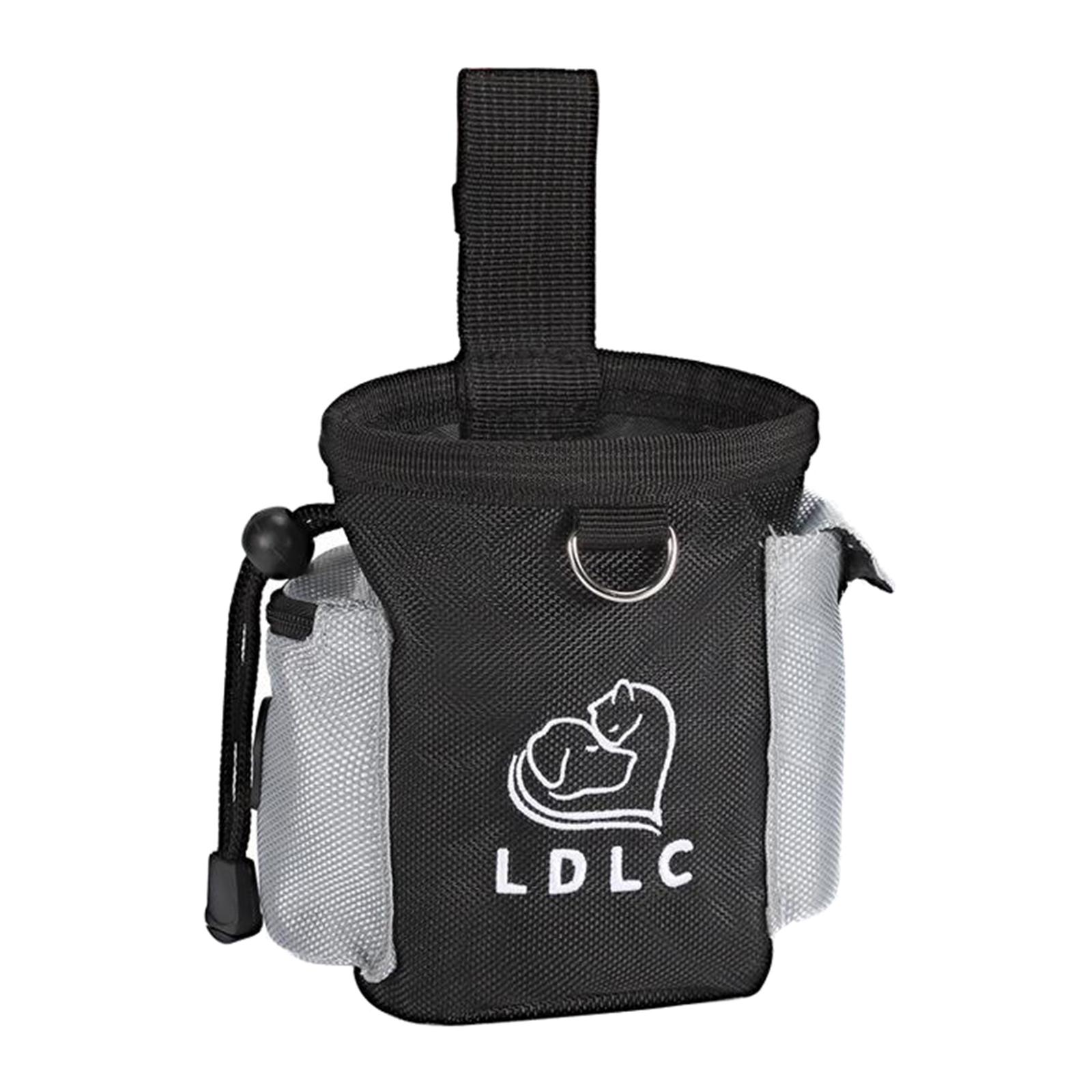 Durable Dog Training Bag Travel Pouch Drawstring Dogs Toys Holder Carrier Black
