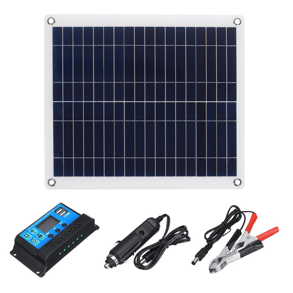 Solar Panel 20W Solar Module Solar Cell Polycrystalline + Solar Controller for Motorhome