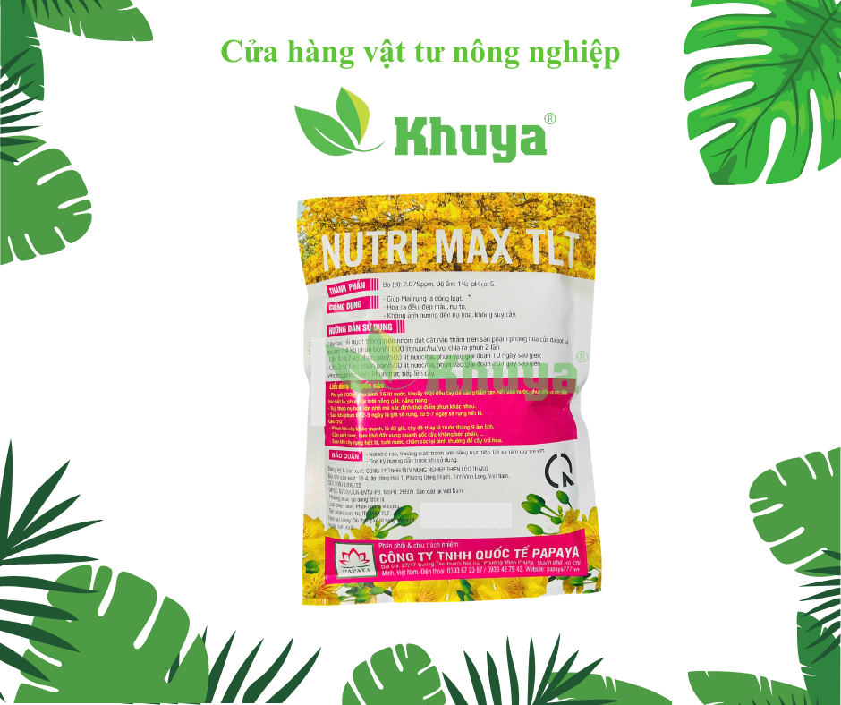Phân bón lá Rụng Lá Mai 16L 200gr Đồng Loạt - Tạo Nụ - Mập Nụ - An Toàn Cho Cây