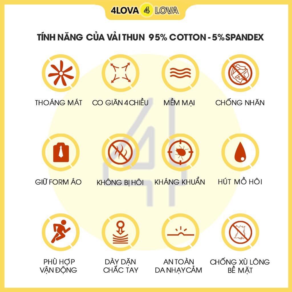 Váy cho bé gái 4LOVA chất thun cotton hoạt hình dễ thương từ 1- 8 tuổi