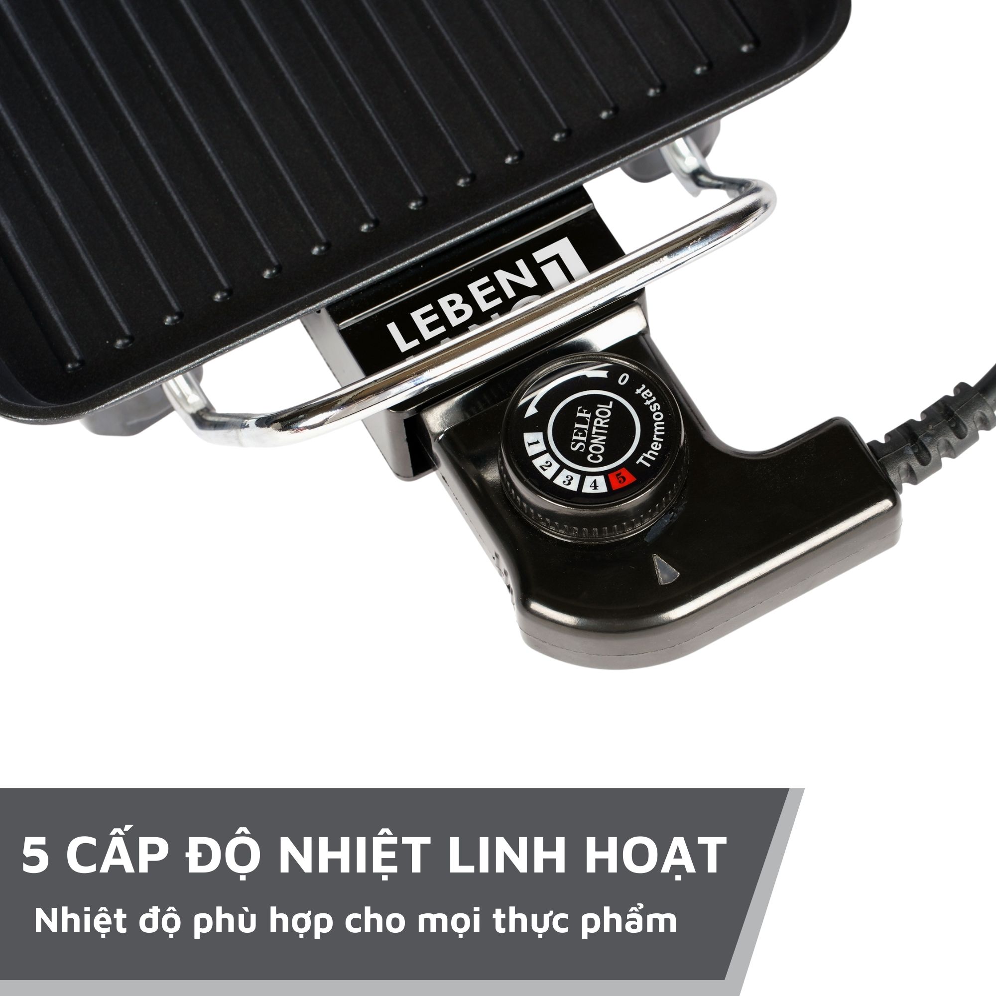 Bếp nướng điện không khói mini Lebenlang LBEE6758-EC - hàng chính hãng