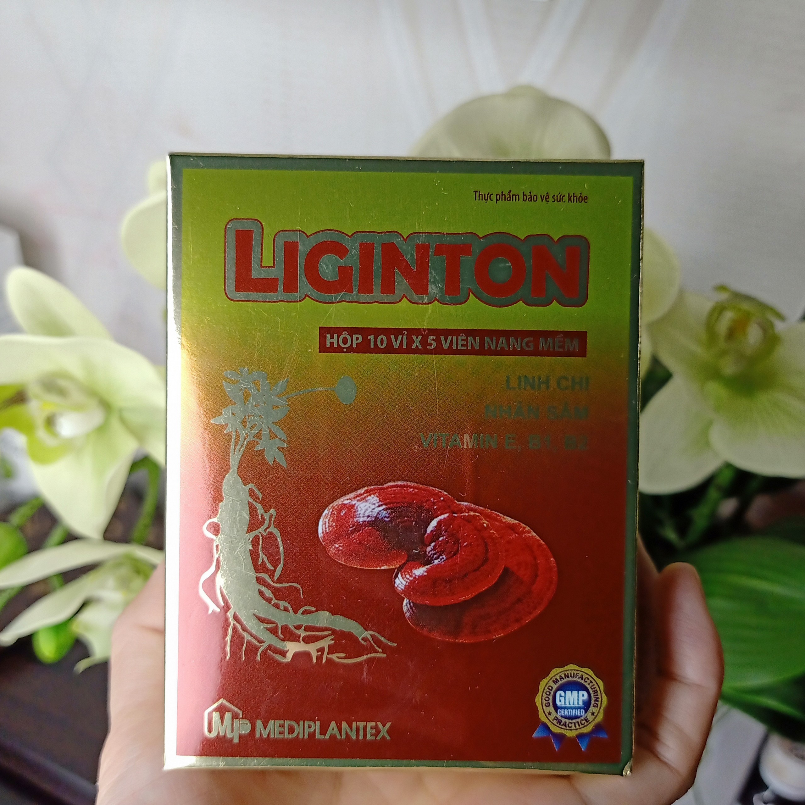 Viên uống Bồi bổ sức khỏe Liginton: nhân sâm, linh chi, sữa ong chúa, vitamin E, sắt, nhóm B tăng cường đề kháng, hết mệt mỏi