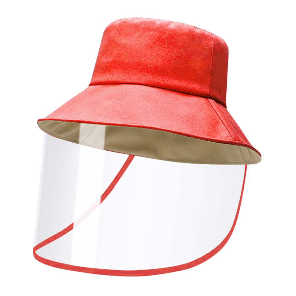 2 Pieces Anti-spitting Hat Dustproof Clear Cover Hat Bucket Hats