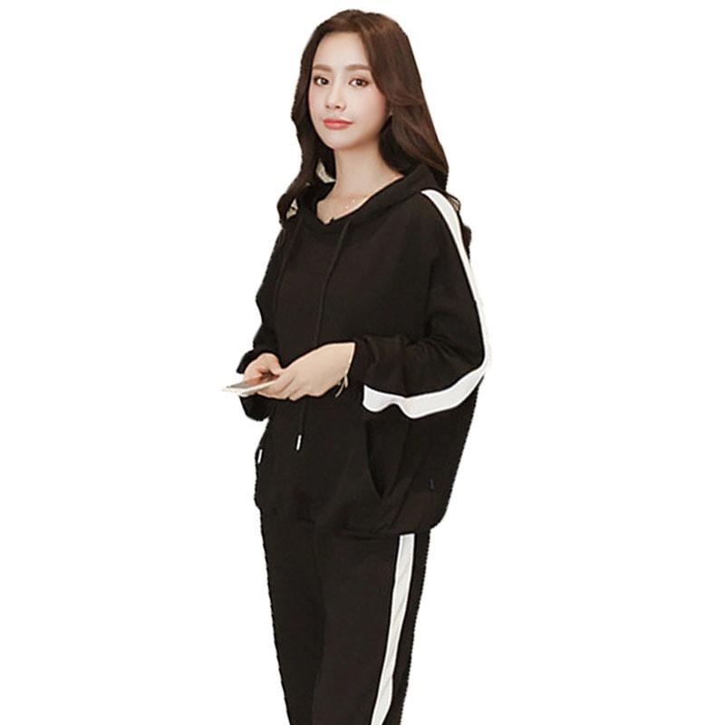 Set áo Hoodies tay dài + quần dài cho phái nữ