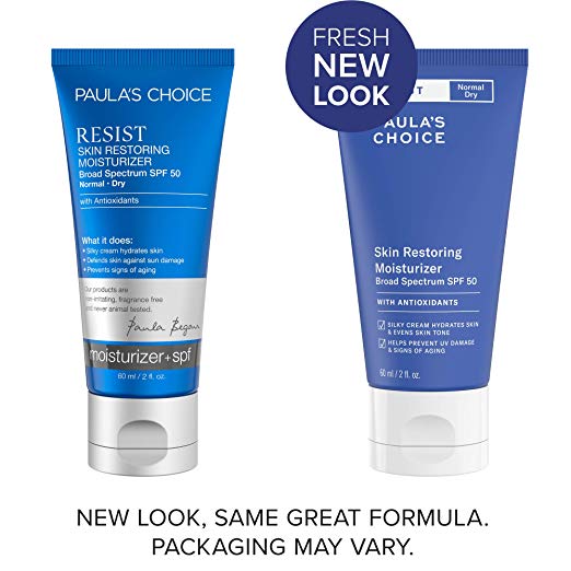 Kem Dưỡng Ngày Dưỡng Giảm Lão Hóa SPF 50 Paula's Choice Resist Skin Restoring Moisturizer With SPF 50