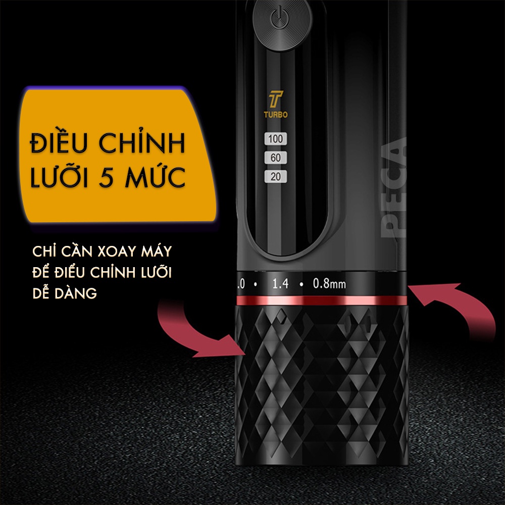 Tông đơ cắt tóc chuyên nghiệp Kemei KM-V310 điều chỉnh 2 mức tốc độ cắt, màn hình LCD hiển thị sạc nhanh USB công suất mạnh 12W có thể dùng cạo đầu, cạo trắng fade tóc