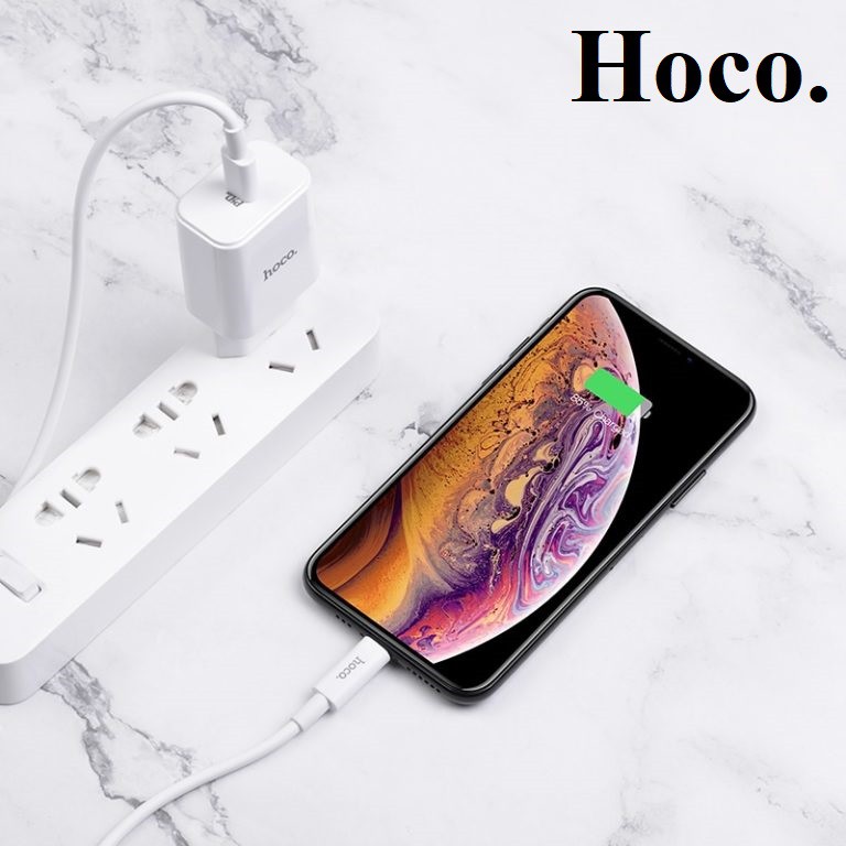 Bộ củ sạc cáp sạc nhanh iphone pd18w Hoco c71 - cốc sạc kèm dây sạc qc3.0 cho ip ipad - hàng chính hãng