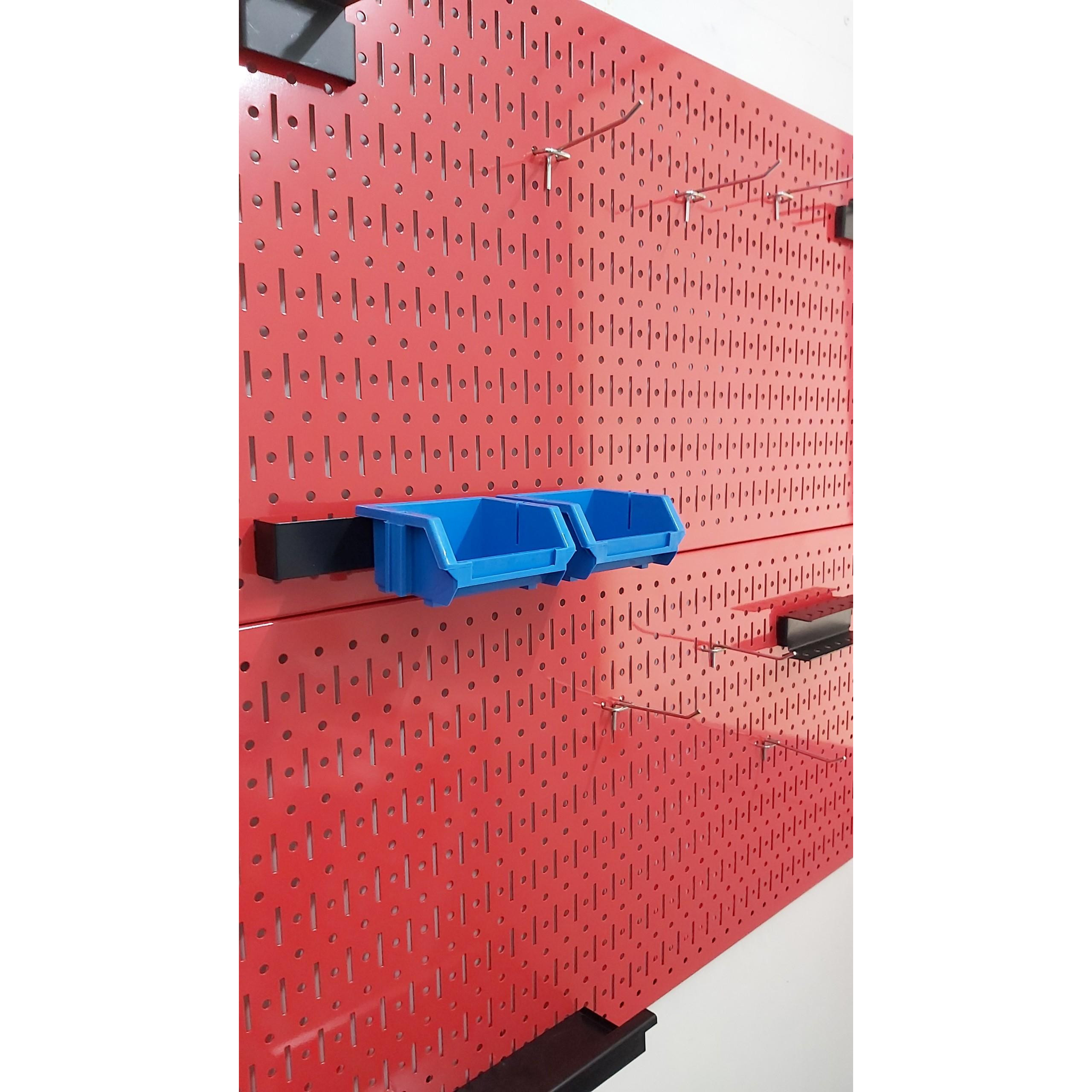 Tấm lưới pegboard đôi màu đỏ treo tường - 2 tấm