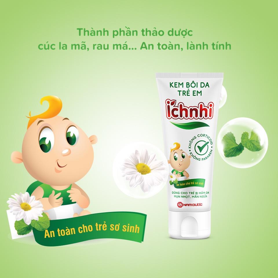 Kem bôi da trẻ em Ích Nhi (Hộp 20g)