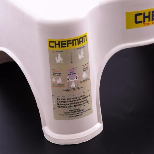 Ghế kê chân toilet chống táo bón Chefman