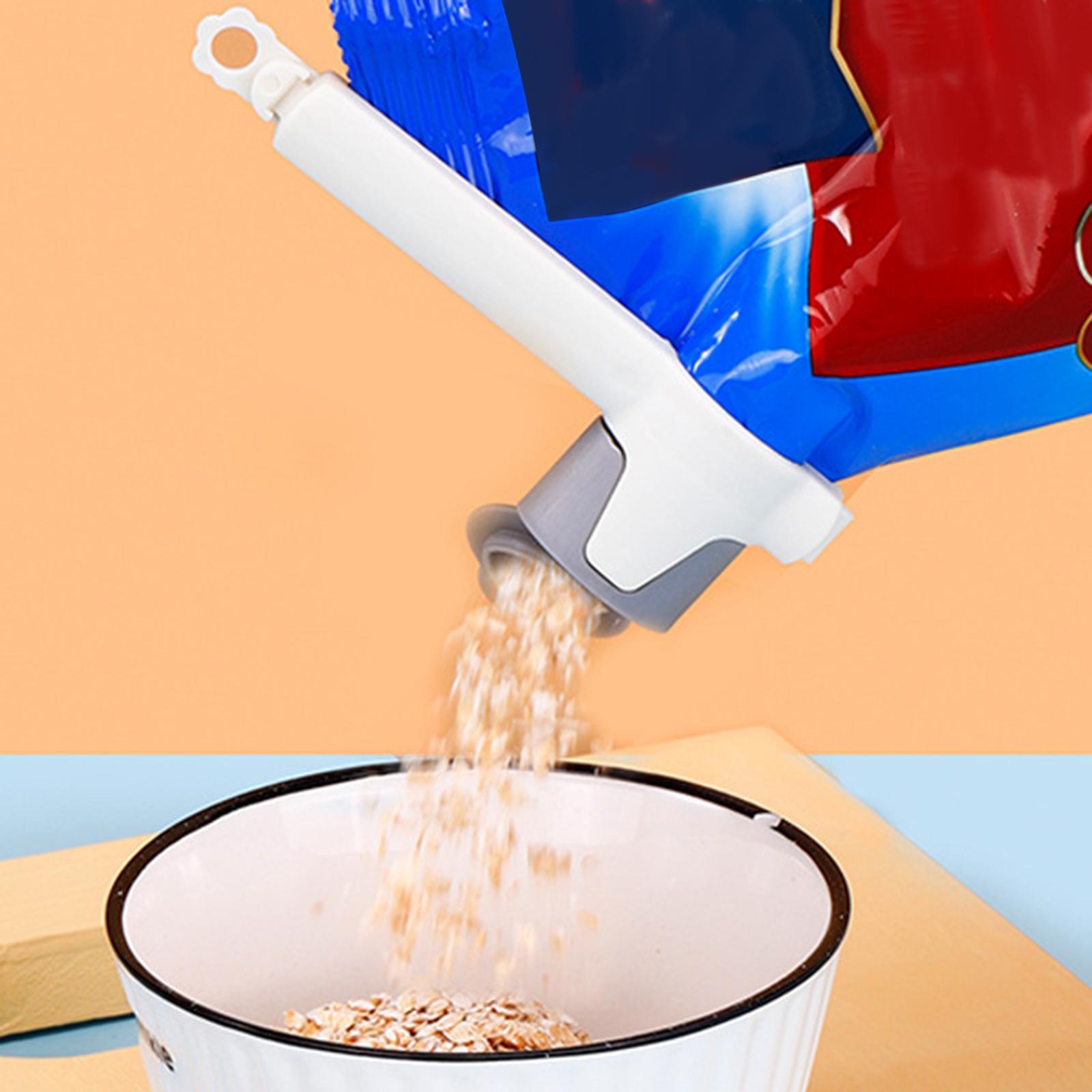 Snack Sealing Clip Sealer Clamp Kitchen Gadgets for Kitchen Gray White